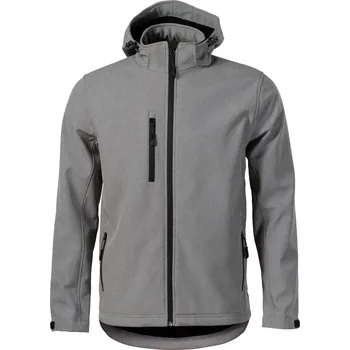 Pánská softshellová bunda MALFINI Pánská 3vrstvá softshellová bunda s prodlouženým zadním dílem Barva: Šedý melír tmavý, Velikost: L