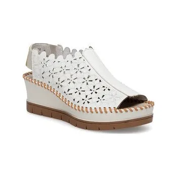 Dámská móda Sandály Rieker 60355-80 Bílá 36