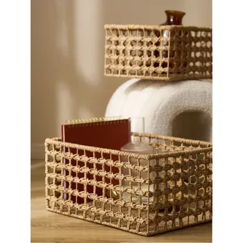 Úložný box Sinsay - Pletený úložný koš - béžová - 75259-08X - 75259-08X-M