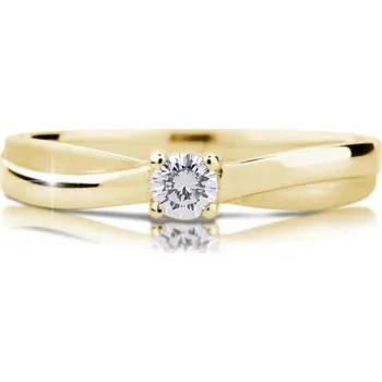 Prsten Cutie Diamonds Luxusní zásnubní prsten ze žlutého zlata s briliantem DZ6817-1906-10-X-1 62 mm + 2 měsíce na vrácení zboží