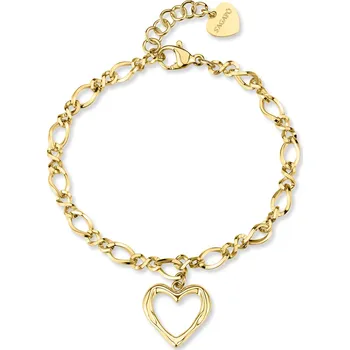 Módní doplněk S'Agapõ Slušivý pozlacený náramek se srdíčkem Emotion SMO12 + 2 měsíce na vrácení zboží