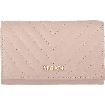 Peněženka SEGALI Dámská kožená peněženka 50512 lt.pink + 2 měsíce na vrácení zboží