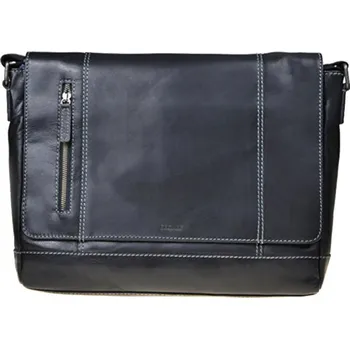 SEGALI Pánská kožená taška 25581 Black + 2 měsíce na vrácení zboží