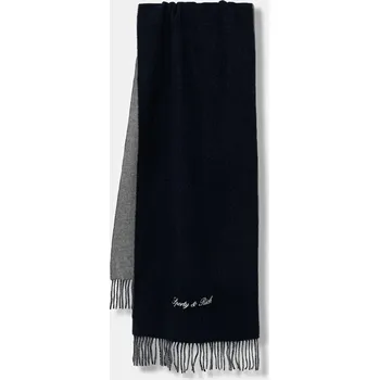 Šála Vlněná šála Sporty & Rich Signature Logo Duo, ONE SIZE, šedá, 09X