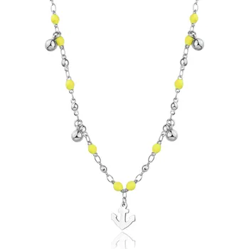 Módní doplněk S'Agapõ Korálkový náhrdelník s přívěsky Kotva Vibes SVB54 + 2 měsíce na vrácení zboží