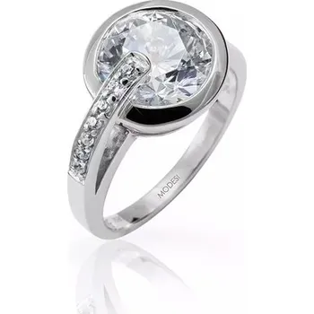 Šperk Modesi Půvabný stříbrný prsten se zirkony M11059 50 mm + 2 měsíce na vrácení zboží