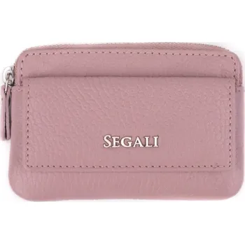 Peněženka SEGALI Kožená mini peněženka-klíčenka 7483 A cameo rose + 2 měsíce na vrácení zboží