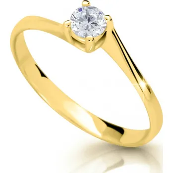 Prsten Cutie Jewellery Jemný prsten ze žlutého zlata se zirkonem Z6896-1957-10-X-1 61 mm + 2 měsíce na vrácení zboží