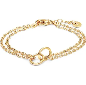 Módní doplněk Pierre Lannier Moderní pozlacený náramek s kroužky Seduction BJ02A5201 + 2 měsíce na vrácení zboží