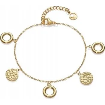 Módní doplněk Viceroy Pozlacený náramek s kruhovými přívěsky Air 75276P01012 + 2 měsíce na vrácení zboží