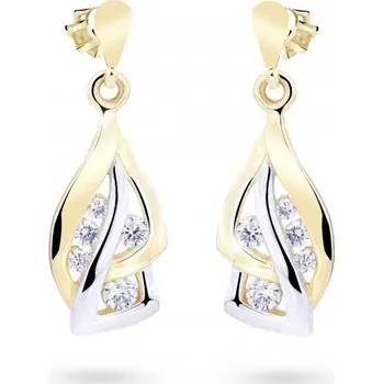 Náušnice Cutie Diamonds Krásné náušnice ze žlutého zlata s diamanty DZ8045-30-00-X-1 + 2 měsíce na vrácení zboží
