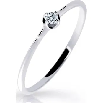 Prsten Cutie Jewellery Jemný zásnubní prsten z bílého zlata Z6729-2931-10-X-2 66 mm + 2 měsíce na vrácení zboží