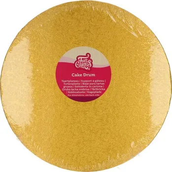 FunCakes Dortová podložka Kruh Zlatá 30,5 cm Tloušťka 12 mm