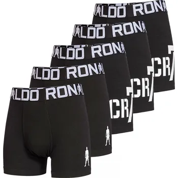 Trenýrky Fan-shop 5pack dětské boxerky CR7 Fullblack velikost: 10/12 let