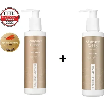 Péče o ruce Margaret Dabbs London PURE Repairing Hand Cream + Exfoliating Hand Wash 200 ml regenerační krém na ruce + peelingové mýdlo