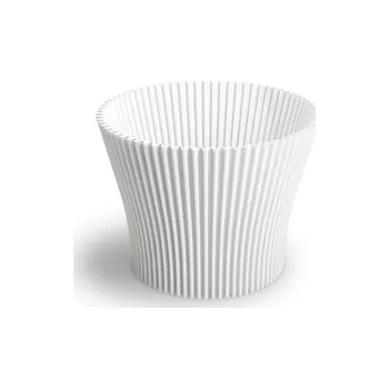 Obal na květináč Plastový obal na květiny Lotus 170, bílý