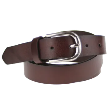 Opasek NovaKabelka.cz Dámský kožený pásek Cintura Liscio (2,8 cm) hnědá