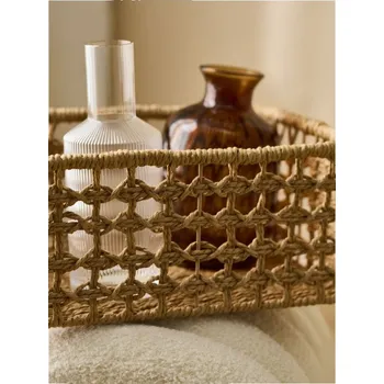 Úložný box Sinsay - Pletený úložný koš - béžová - 75257-08X - 75257-08X-S