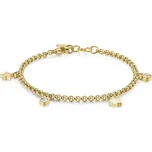 S`Agapõ Ocelový náramek s krystaly a hvězdičkami Luce SCE14 + 2 měsíce na vrácení zboží