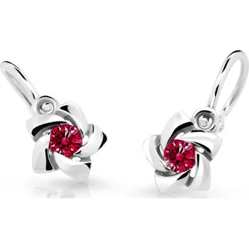 Náušnice Cutie Jewellery Dětské náušnice s designem růžiček C2201-10-X-2 červená + 2 měsíce na vrácení zboží