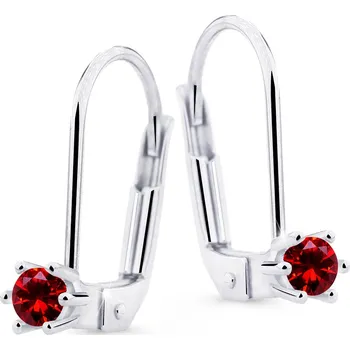 Náušnice Cutie Diamonds Krásné visací náušnice z bílého zlata s rubíny DZ8012-55-RU-X-2 + 2 měsíce na vrácení zboží