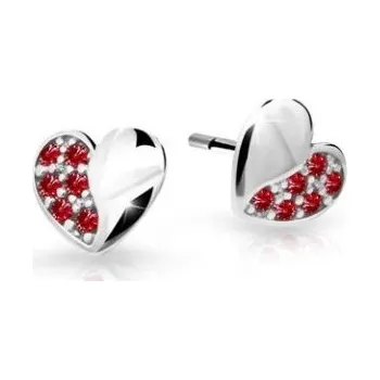 Náušnice Cutie Jewellery Dětské náušnice z bílého zlata C2160-30-X-2 červená + 2 měsíce na vrácení zboží