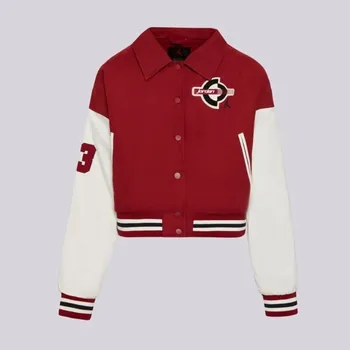 Pánská bunda Jordan Bunda W J Brk Varsity Jkt Fill Bordová L