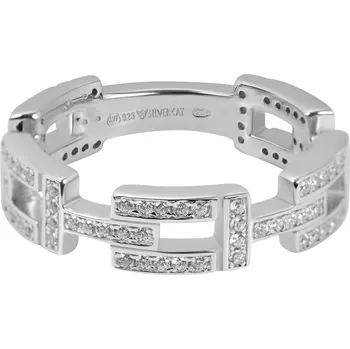 Módní doplněk Silver Cat Fashion prsten ze zirkony Beauty SC289 52 mm + 2 měsíce na vrácení zboží