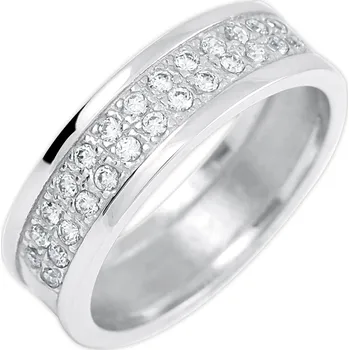 Šperk Soliter Blyštivý prsten se zirkony 426 001 00514 04 52 mm + 2 měsíce na vrácení zboží