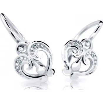 Náušnice Cutie Diamonds Něžné dětské náušnice z bílého zlata s brilianty DC2211-10-00-X-2 + 2 měsíce na vrácení zboží