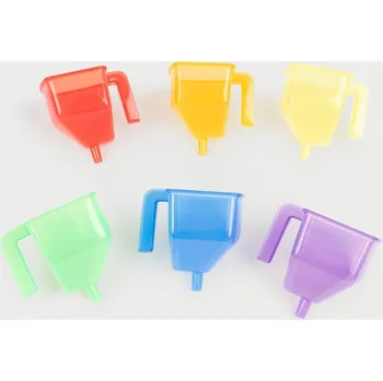 ostatní stavebnice Průhledné barevné trychtýře Tickit (sada 6 ks)