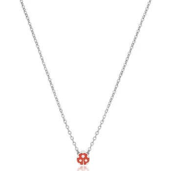 Módní doplněk S'Agapõ Ocelový náhrdelník Beruška Click SCK258 + 2 měsíce na vrácení zboží