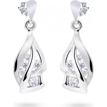 Náušnice Cutie Diamonds Krásné náušnice z bílého zlata s diamanty DZ8045-30-00-X-2 + 2 měsíce na vrácení zboží