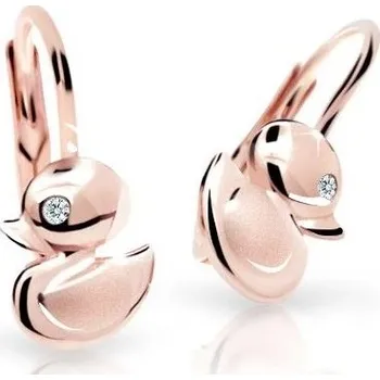 Náušnice Cutie Diamonds Dětské náušnice z růžového zlata s brilianty DC1954-10-00-X-4 + 2 měsíce na vrácení zboží