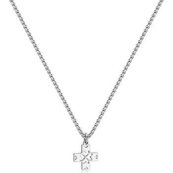 Módní doplněk S'Agapõ Módní ocelový náhrdelník pro muže Rebel SRB03 + 2 měsíce na vrácení zboží