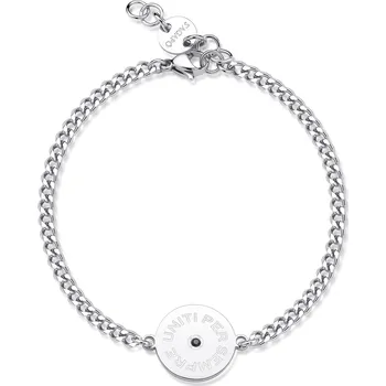 Náramek S'Agapõ Ocelový náramek s krystalem Be My Family SBY030 + 2 měsíce na vrácení zboží