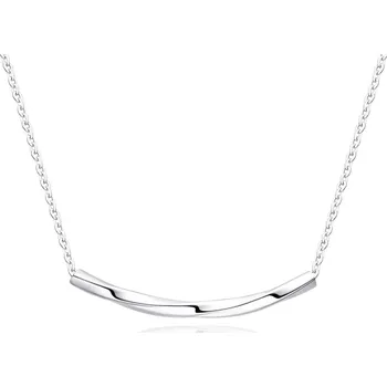Náhrdelník MOISS Minimalistický stříbrný náhrdelník pro ženy N0000875 + 2 měsíce na vrácení zboží