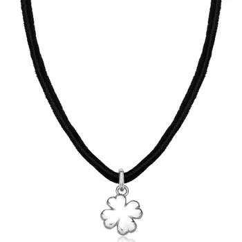 Módní doplněk S'Agapõ Náhrdelník s ocelovým přívěskem Čtyřlístek Click SCK277 + 2 měsíce na vrácení zboží