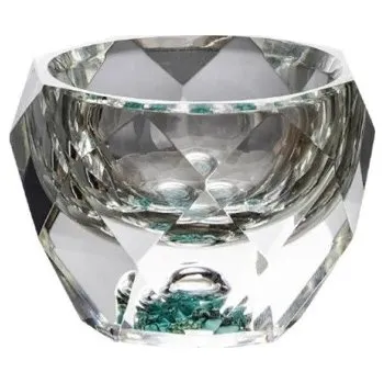 Sklenice Panák z křišťálového skla 50 ml Klasický štamprle na lihoviny elegantní sklenička na slivovici a likéry zelená