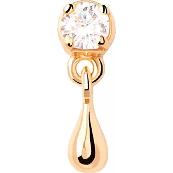 Šperk PDPAOLA Půvabná pozlacená single náušnice se zirkonem Watter Essentials PG01-027-U + 2 měsíce na vrácení zboží