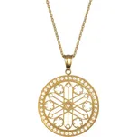 Preciosa Pozlacený náhrdelník s krystaly Rosette 7238Y00 + 2 měsíce na vrácení zboží