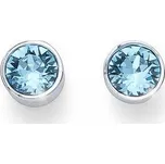 Oliver Weber Náušnice pecky se světle modrými krystaly Ocean Uno 22623 202 + 2 měsíce na vrácení zboží