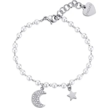 Náramek S'Agapõ Půvabný ocelový náramek s perlami Wisdom SWI13 + 2 měsíce na vrácení zboží
