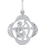 Silvego Stříbrný přívěsek znamení zvěrokruhu Střelec - čtyřlístek SILVEGOB10281S12 + 2 měsíce na vrácení zboží