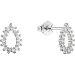 Evolution Group - Pavona Elegantní stříbrné visací náušnice Kapka se zirkony 11552.1 + 2 měsíce na vrácení zboží