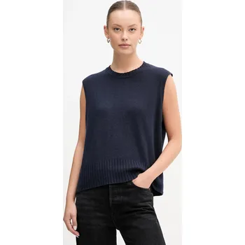 Vesta s přídavkem vlny United Colors of Benetton 126WD10BA námořnická modř 59X, vel. L