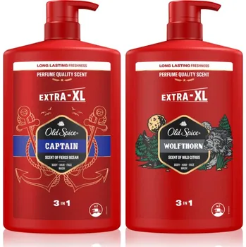 Kosmetická sada Old Spice Captain Old Spice Captain sprchový gel pro muže 1000 ml + Old Spice Wolfthorn sprchový gel pro muže 1000 ml kosmetická sada