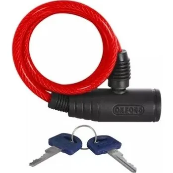 Zámek na kolo Zámek Oxford Bumper Cable Lock červený