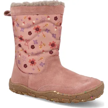 Dívčí kozačky Barefoot dětské zimní kozačky bLIFESTYLE - alpakaStyle Tex winteraltrosa růžové Velikost: 31