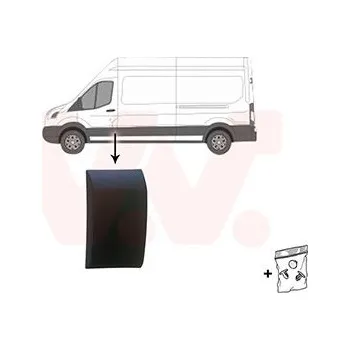 Lišta karosérie Ozdobná / ochranná lišta, boční stěna VAN WEZEL 1992405